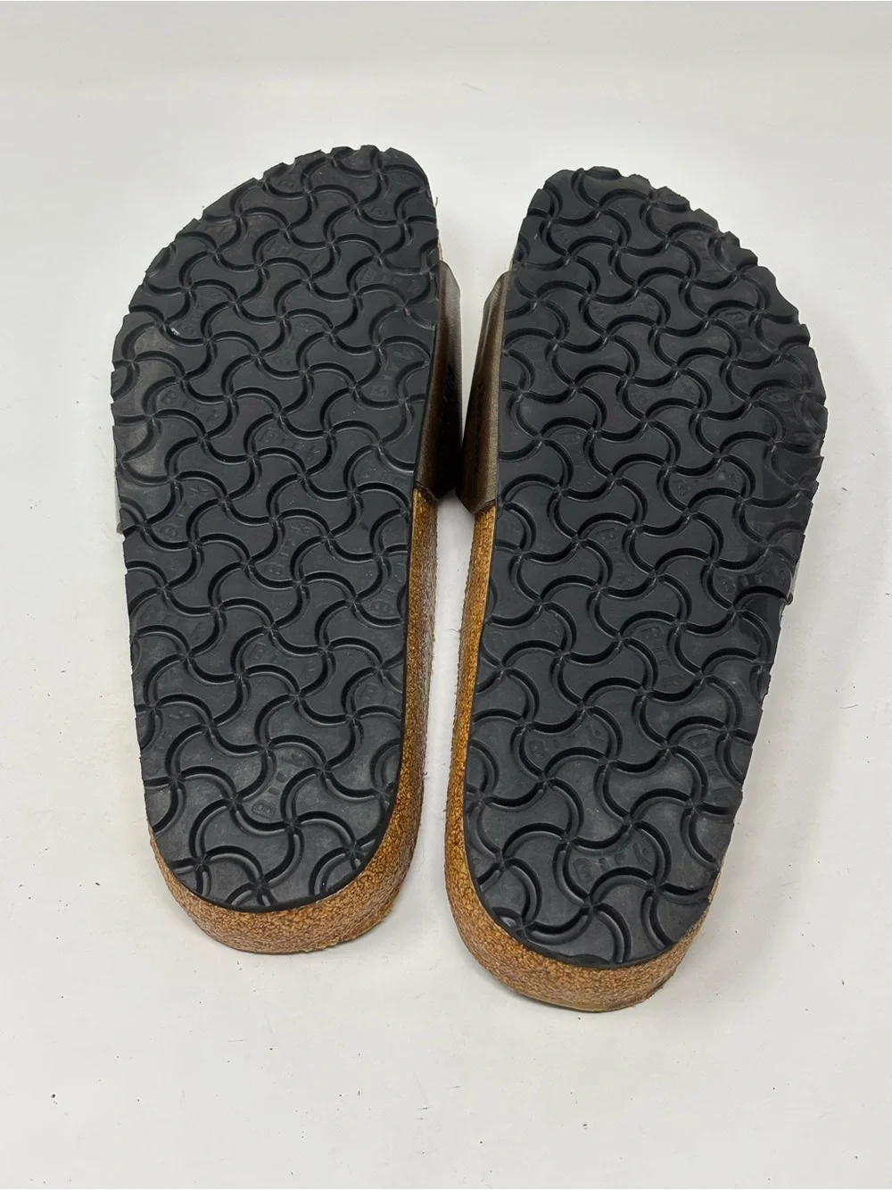 Birkenstock Madrid Birko-Flor bronze sandals size 42 (11-11.5) NWOT